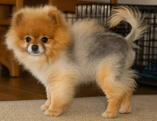 Pomerania con pelle nera e perdita di pelo: cosa significa?